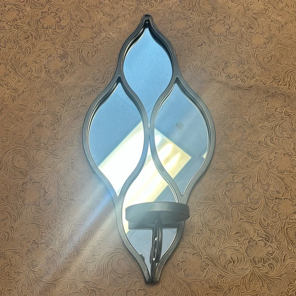 Elegant Black Wall Mirror Sconce